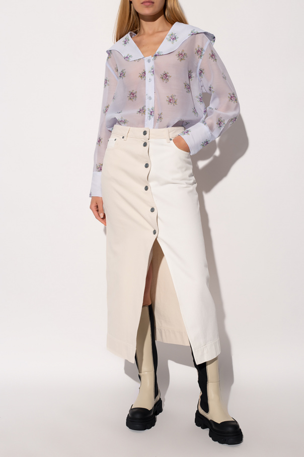 Denim skirt Ganni - SchaferandweinerShops Japan